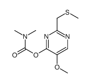 5-methoxy-2-[(methylthio)methyl]-4-pyrimidinyl dimethylcarbamate结构式