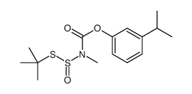 (3-propan-2-ylphenyl) N-(tert-butylsulfanylsulfinylmethyl)carbamate Structure