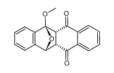 (5S,5aS,11aS,12R)-5-methoxy-5,5a,11a,12-tetrahydro-5,12-epoxytetracene-6,11-dione Structure