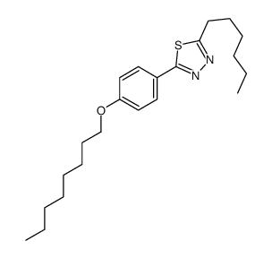 2-hexyl-5-(4-octoxyphenyl)-1,3,4-thiadiazole结构式