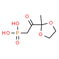 Phosphonic acid, [2-(2-methyl-1,3-dioxolan-2-yl)-2-oxoethyl]- (9CI)结构式