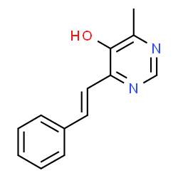 5-Pyrimidinol,4-methyl-6-(2-phenylethenyl)-(9CI)结构式