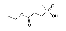 methyl(2-ethoxycarbonyl)phosphinic acid结构式