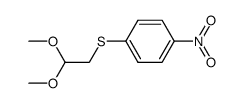 (4-nitro-phenylsulfanyl)-acetaldehyde dimethylacetal Structure