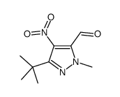 1H-PYRAZOLE-5-CARBOXALDEHYDE, 3-(1,1-DIMETHYLETHYL)-1-METHYL-4-NITRO- Structure