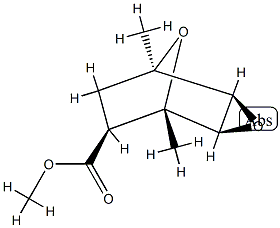 (2α,4α,6β)-1α,5α-Dimethyl-3,8-dioxatricyclo[3.2.1.02,4]octane-6-carboxylic acid methyl ester structure