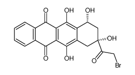 (+/-)-14-bromo-4-demethoxydaunomycinone结构式