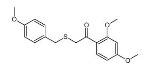 1-(2,4-dimethoxyphenyl)-2-[(4-methoxyphenyl)methylsulfanyl]ethanone Structure
