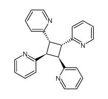 r-1,c-2,t-3,t-4-Tetrakis(2-pyridyl)cyclobutan Structure