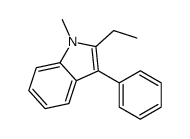 2-ethyl-1-methyl-3-phenylindole结构式