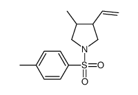 3-ethenyl-4-methyl-1-(4-methylphenyl)sulfonylpyrrolidine结构式