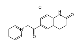 1-[2-(1,2,3,4-tetrahydro-2-oxo-6-quinolyl)-2-oxoethyl]pyridinium chloride结构式