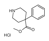 methyl 4-phenylpiperidine-4-carboxylate hydrochloride结构式