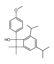 3,5-diisopropyl-7-(4-methoxyphenyl)-8,8-dimethylbicyclo[4.2.0]octa-1,3,5-trien-7-ol Structure