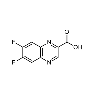 6,7-Difluoroquinoxaline-2-carboxylicacid Structure