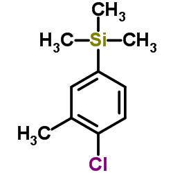 1-(TRIMETHYLSILYL)-4-CHLORO-3-METHYLBENZENE structure