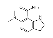 6-dimethylamino-7-carbamoyl-5-azaindoline结构式