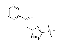 1-(pyridin-3-yl)-2-(5-(trimethylsilyl)-2H-tetrazol-2-yl)ethan-1-one Structure