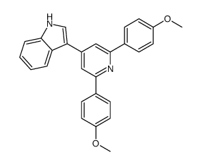 3-[2,6-bis(4-methoxyphenyl)pyridin-4-yl]-1H-indole Structure