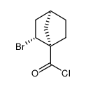 exo-2-bromobicyclo(2.2.1)heptane-1-carboxylic acid chloride Structure