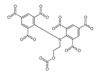 2-[Bis(2,4,6-trinitrophenyl)amino]-ethyl-nitrate structure