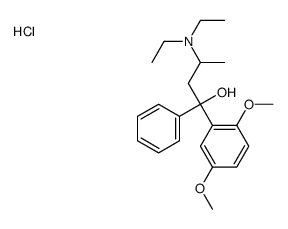 3-(diethylamino)-1-(2,5-dimethoxyphenyl)-1-phenylbutan-1-ol,hydrochloride Structure