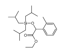 ethyl 2-(2-methylphenyl)-2-[tris(2-methylpropyl)silyloxy]acetate Structure