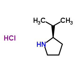 (R)-2-Isopropylpyrrolidine hydrochloride Structure