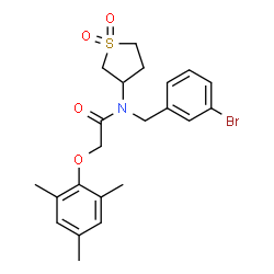 N-(3-bromobenzyl)-N-(1,1-dioxidotetrahydro-3-thienyl)-2-(mesityloxy)acetamide Structure