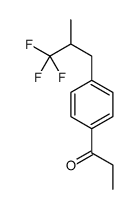 1-[4-(3,3,3-trifluoro-2-methylpropyl)phenyl]propan-1-one Structure