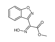 E-α-(hydroxyimino)-1,2-benzisoxazole-3-acetic acid methyl ester结构式