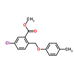 Methyl 5-chloro-2-[(4-methylphenoxy)methyl]benzoate Structure