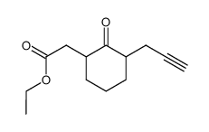 ethyl (2-oxo-3-prop-2-yn-1-yl-cyclohexyl)acetate结构式