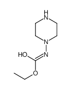 Carbamic acid, 1-piperazinyl-, ethyl ester (9CI)结构式