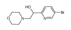 1-(5-bromopyridin-2-yl)-2-morpholin-4-ylethanol Structure