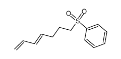 (E)-(hepta-4,6-dien-1-ylsulfonyl)benzene结构式