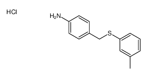 4-[(3-methylphenyl)sulfanylmethyl]aniline,hydrochloride结构式