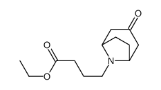 ethyl 4-(3-oxo-8-azabicyclo[3.2.1]octan-8-yl)butanoate结构式