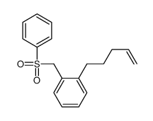 1-(benzenesulfonylmethyl)-2-pent-4-enylbenzene结构式