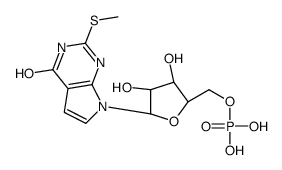 poly(2-methylthio-7-deazainosinic acid) structure