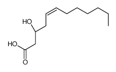 (3R,5Z)-3-Hydroxy-5-dodecenoic acid结构式