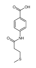 4-(3-methylsulfanylpropanoylamino)benzoic acid结构式