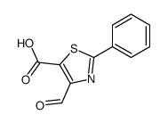 4-formyl-2-phenyl-1,3-thiazole-5-carboxylic acid Structure
