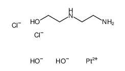 2-(2-aminoethylamino)ethanol,platinum(2+),dichloride,dihydroxide Structure