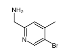 (5-bromo-4-methylpyridin-2-yl)methanamine结构式