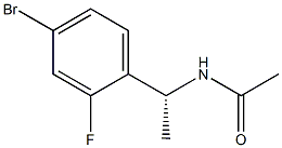 (R)-N-(1-(4-bromo-2-fluorophenyl)ethyl)acetamide结构式