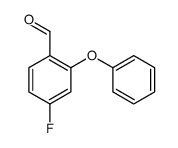 4-FLUORO-6-PHENOXYBENZALDEHYDE Structure