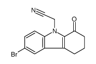 2-(6-bromo-1-oxo-3,4-dihydro-2H-carbazol-9-yl)acetonitrile Structure