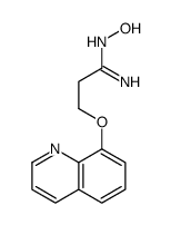 N'-hydroxy-3-quinolin-8-yloxypropanimidamide Structure