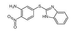 5-(1H-benzimidazol-2-ylsulfanyl)-2-nitroaniline结构式